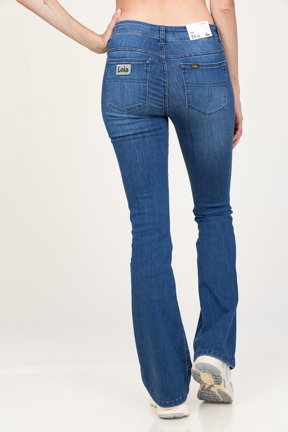 Calça jeans boca de sino Melrose L34 | azul