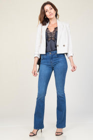 Calça jeans boca de sino Melrose L34 | azul