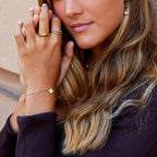 18K Gold Lilly Crystal Ring