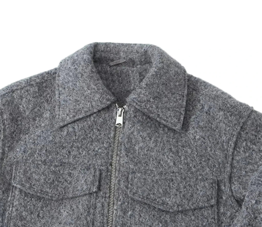 Woolen Short Jacket Polo