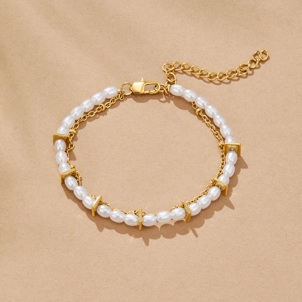 Aria Layered Pearl Bracelet