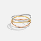 Ayla Three Toned Layered Ring