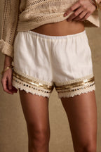 Šortky Nayeli se zlatými ozdobami