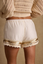 Šortky Nayeli se zlatými ozdobami