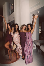 Maxi šaty Aria Merlot s ramínky