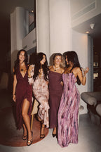 Maxi šaty Aria Merlot s ramínky