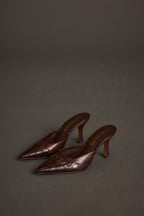 Delaney Espresso Western Crocs Lodičky na Podpatku