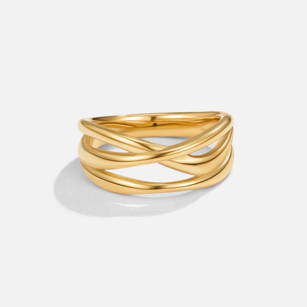 Entwined Maisie Gold Ring