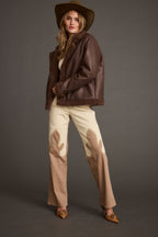 Dvoubarevné westernové kalhoty High Noon