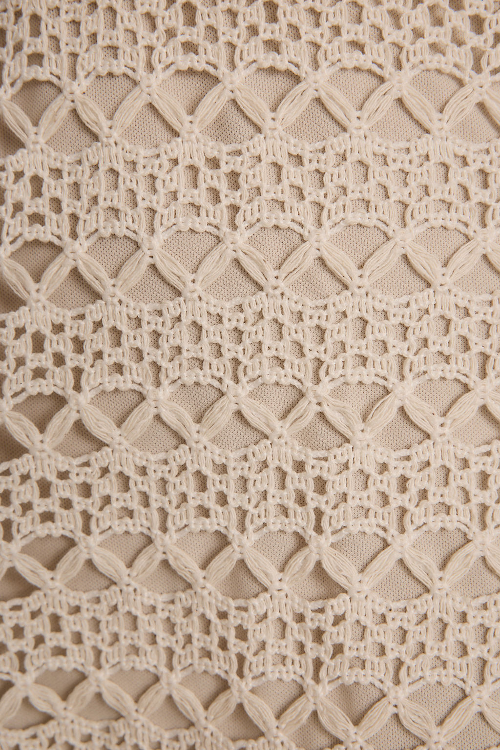 Haven Natural Crochet Mini Dress