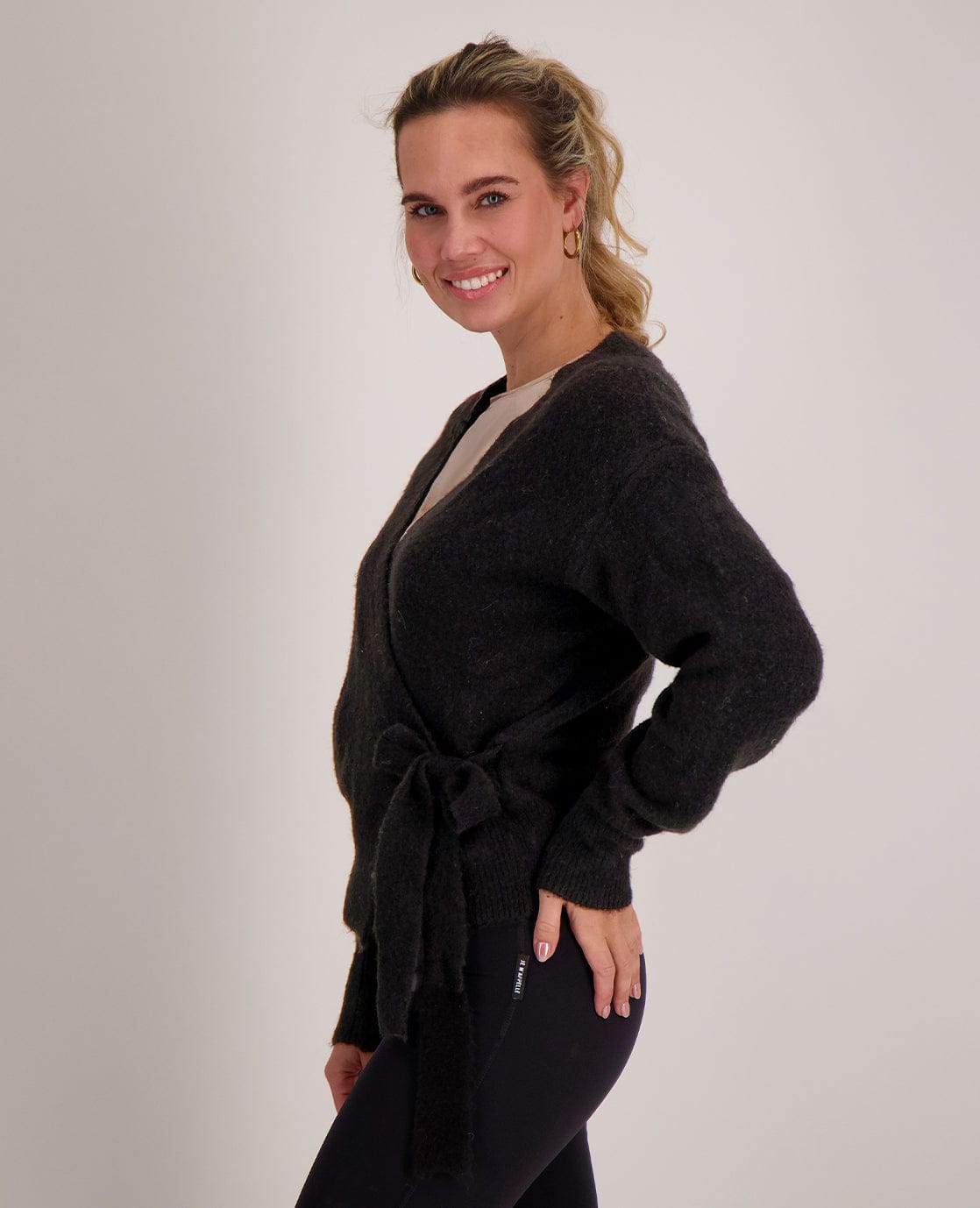 Cardigan Wrapped | Zwart