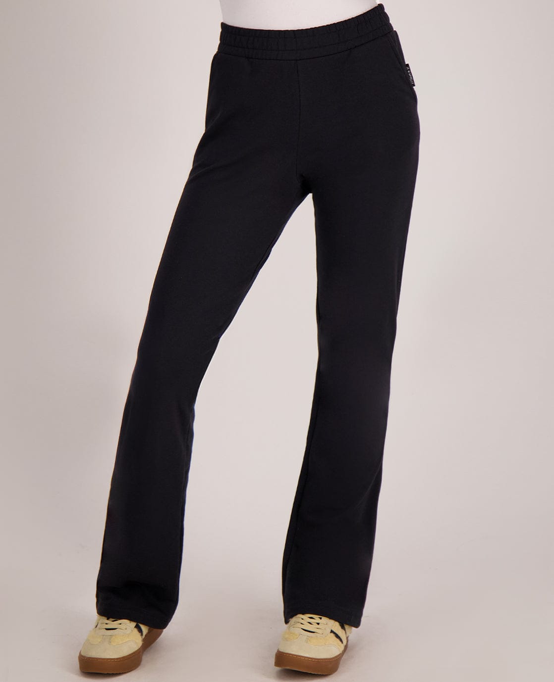 Pant Flare Organic | Zwart
