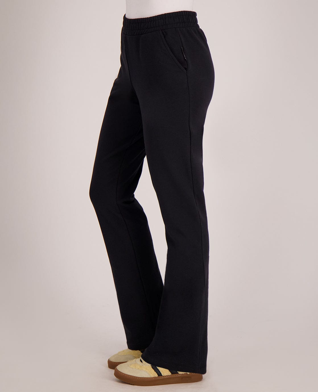 Pant Flare Organic | Zwart