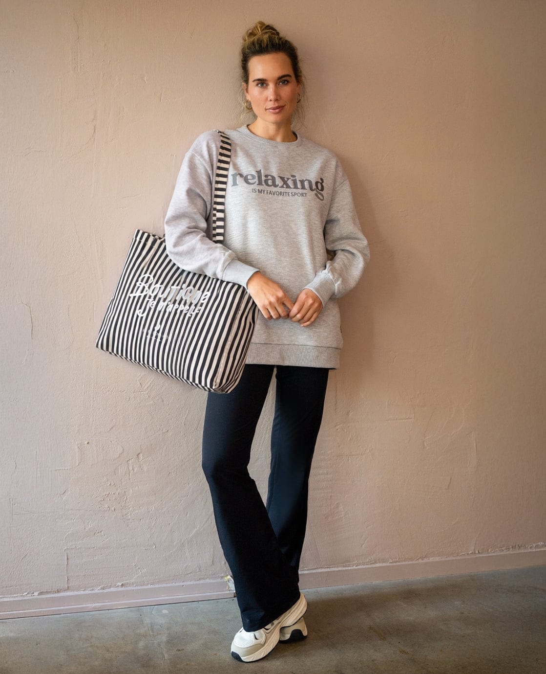 Leisure Bag | Zwart / Wit