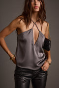 Saténový top Jada Slate