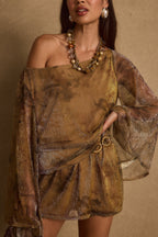 Minišaty Kahlo s květinovým vzorem