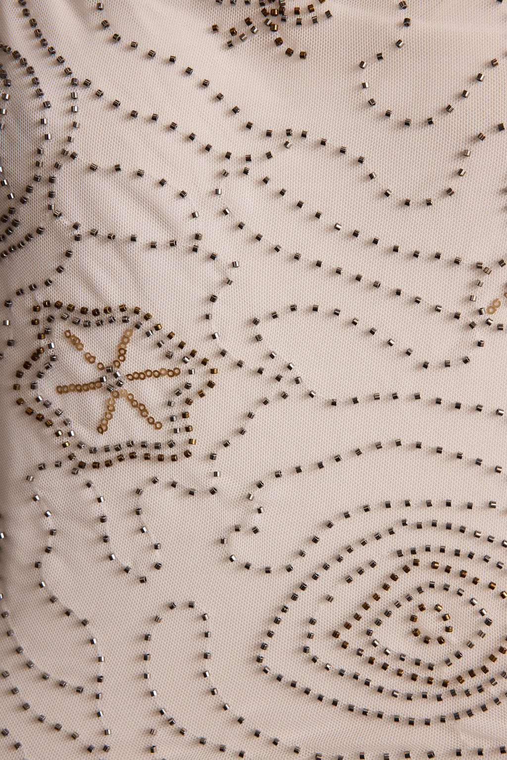 Dlouhá sukně Julia White s korálky