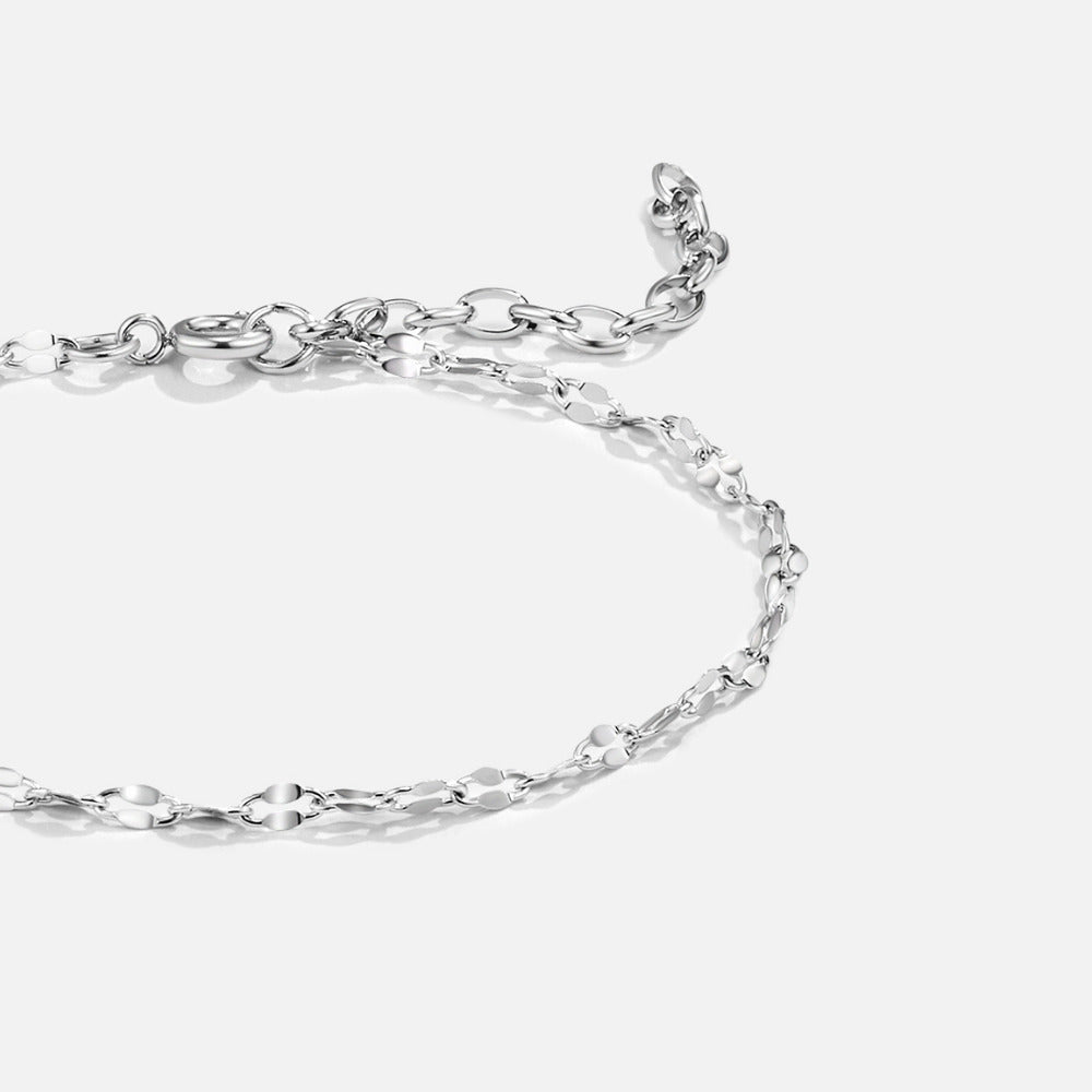 Leila Silver Chain Bracelet