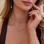 Luxe Crystal Clover Necklace