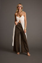 Kalhoty s leopardím potiskem Midland