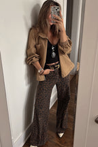 Kalhoty s leopardím potiskem Midland