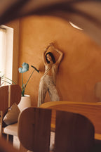 Kalhoty Kaia Gold Metallic