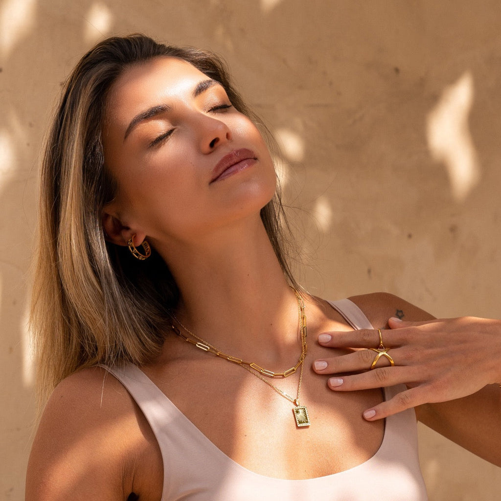 Gold Clip Chain Necklace