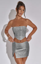 Top Aimee - stříbrný