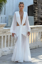 Maxi šaty Andrina - slonovinová