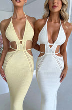 Maxi šaty Arabella - bílé