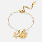 Aria Shell Charm Bracelet