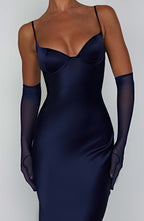 Maxi šaty Athena - tmavě modré