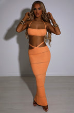 Maxi sukně Aubery - oranžová