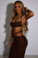 Aubery Top - Čokoládový