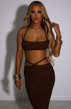 Aubery Top - Čokoládový