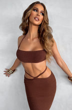 Aubery Top - Čokoládový