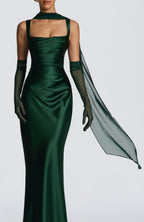 Šátek Ayla - smaragdový