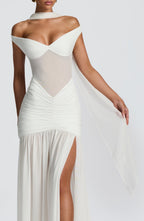 Šátek Ayla - slonovinová barva