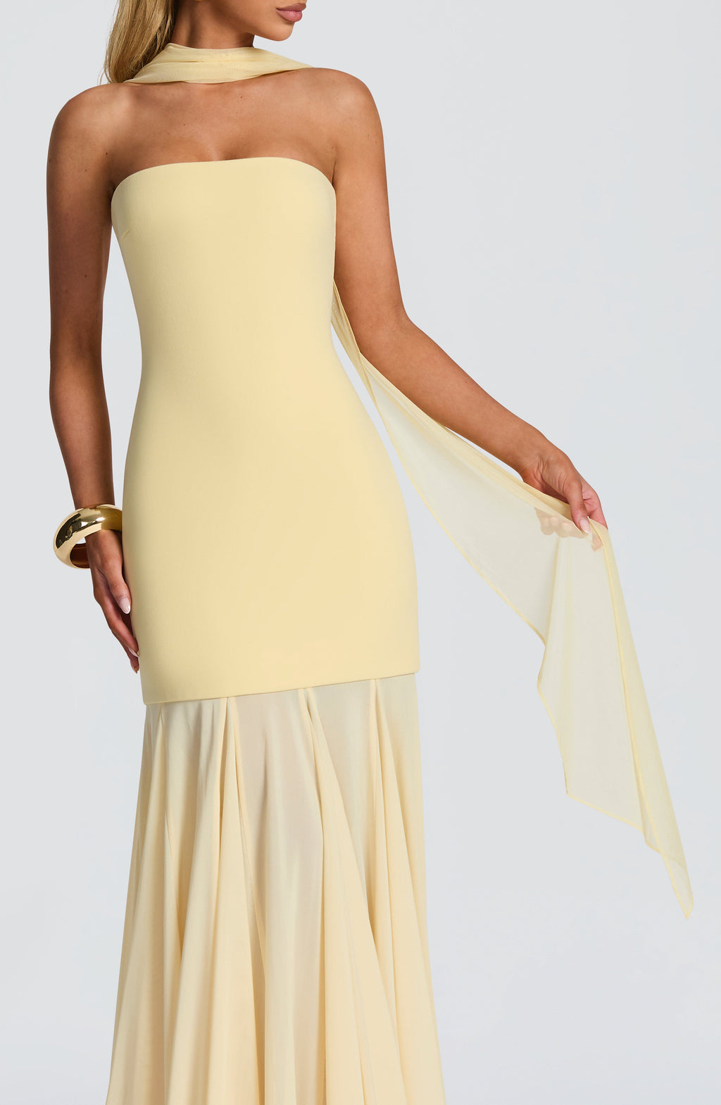 Šátek Ayla - citronový