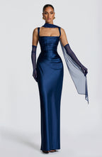 Šála Ayla - tmavě modrá