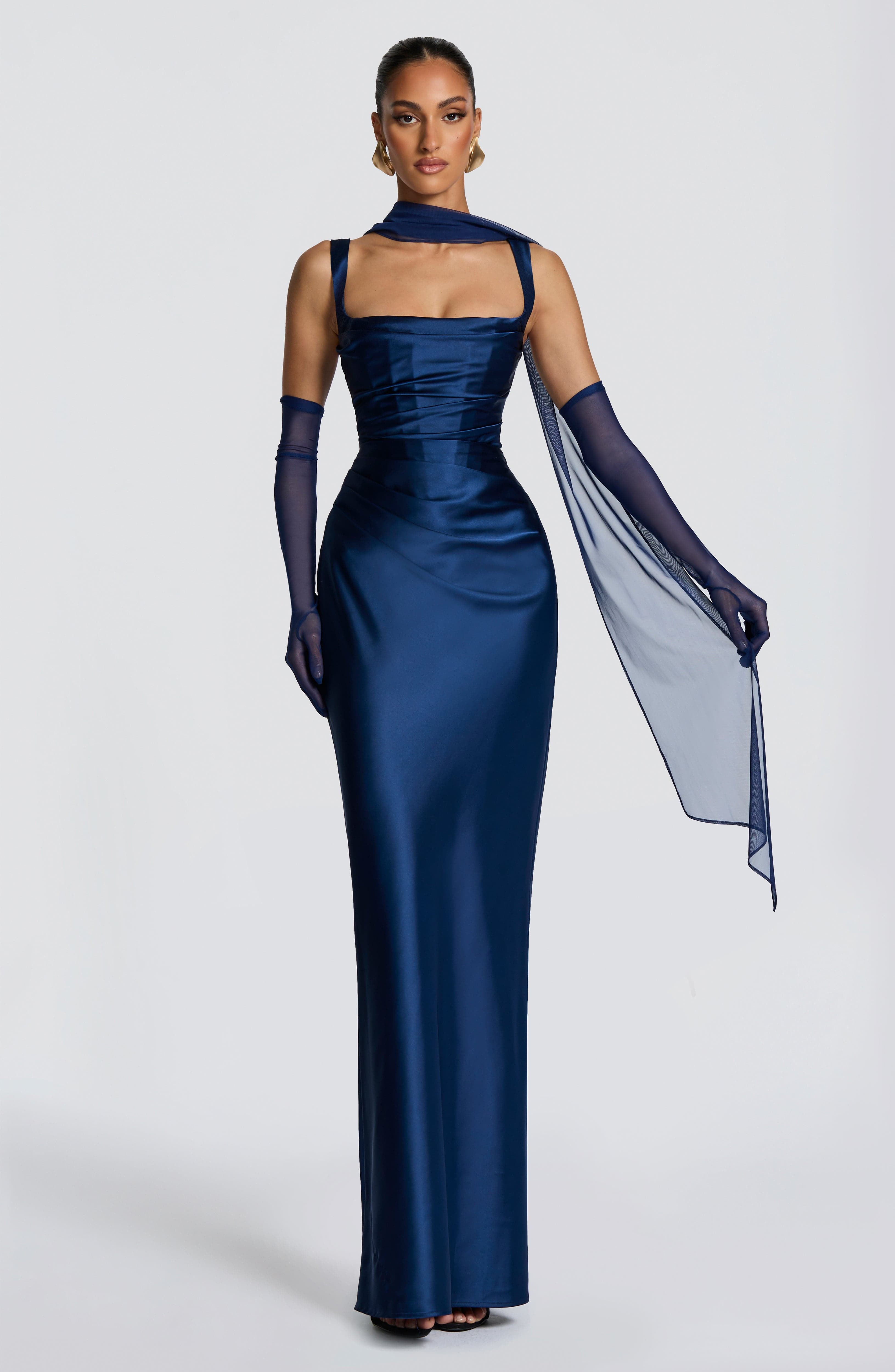 Šála Ayla - tmavě modrá