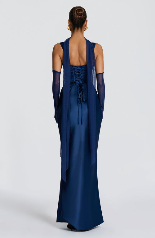 Šála Ayla - tmavě modrá