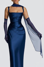 Šála Ayla - tmavě modrá