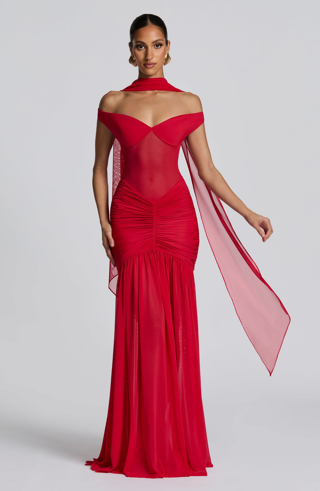 Šátek Ayla - červený