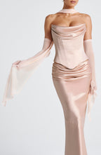 Šátek Ayla - měkká broskvová