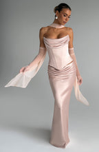 Šátek Ayla - měkká broskvová