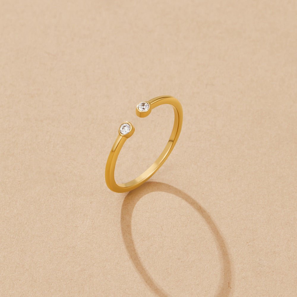 Cali Gold Crystal Ring