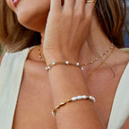 Callie Layered Pearl Bracelet