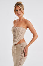 Korzet Carly - béžový