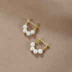 Celine Pearl Hoop Earrings